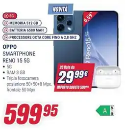 Trony OPPO SMARTPHONE RENO 15 5G offerta