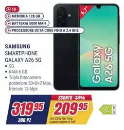 Trony SAMSUNG SMARTPHONE GALAXY A26 5G offerta