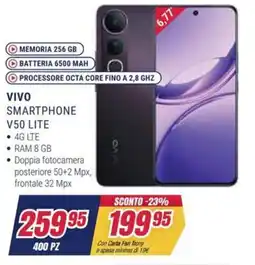 Trony VIVO SMARTPHONE V50 LITE offerta