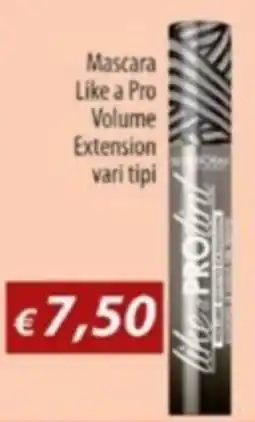 Acqua & Sapone Mascara Like a Pro Volume Extension offerta