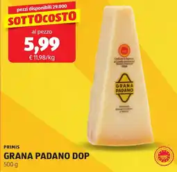 ALDI Primis grana padano dop offerta