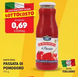 ALDI Santa rosa passata di pomodoro offerta
