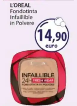 Acqua & Sapone L'OREAL Fondotinta Infaillible in Polvere offerta