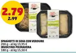 PENNY Spaghetti di soia con verdure offerta