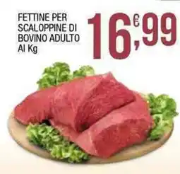 Sidis Fettine per scaloppine di bovino adulto offerta