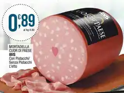 Sidis Mortadella cuor di paese ibis con pistacchi/ senza pistacchi offerta