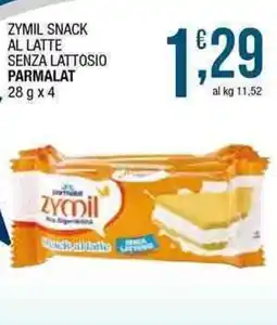 Sidis Zymil snack al latte senza lattosio PARMALAT offerta