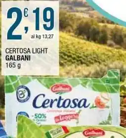 Sidis Certosa light GALBANI offerta