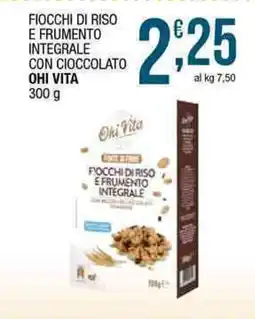 Sidis Fiocchi di riso e frumento integrale con cioccolato OHI VITA offerta