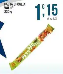 Sidis Pasta sfoglia VALLÈ offerta