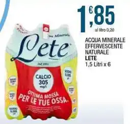 Sidis Acqua minerale effervescente naturale LETE offerta