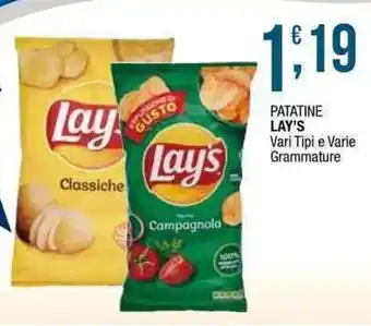 Sidis Patatine LAY'S offerta