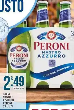 Sidis Birra nastro azzurro PERONI offerta