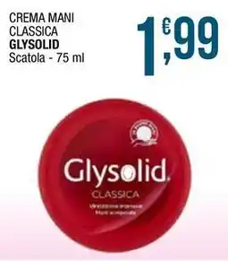 Sidis Crema mani classica glysolid scatola offerta