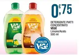 Sidis Detergente piatti concentrato végé limone/aceto offerta