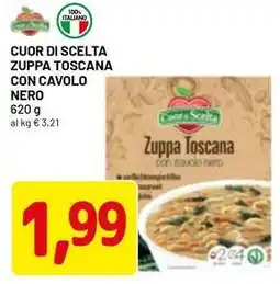 DPiù Cuor di scelta zuppa toscana con cavolo nero offerta