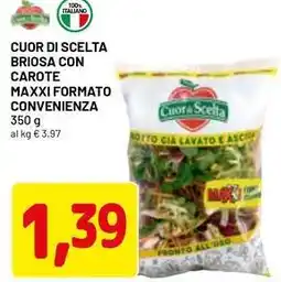 DPiù Cuor di scelta briosa con carote maxxi formato convenienza offerta