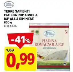 DPiù Terre sapienti piadina romagnola igp alla riminese offerta