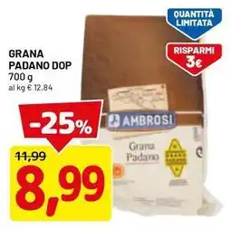 DPiù Grana padano dop offerta