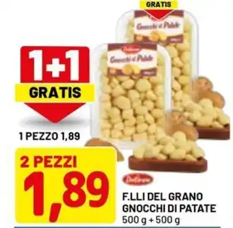 DPiù F.lli del grano gnocchi di patate offerta