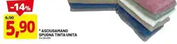 DPiù Asciugamano spugna tinta unita offerta