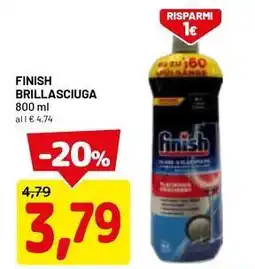 DPiù Finish brillasciuga offerta