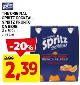 DPiù The original spritz cocktail spritz pronto da bere offerta