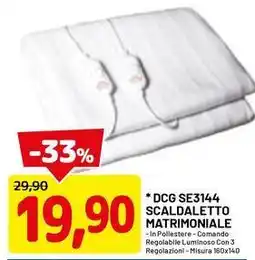 DPiù DCG SE3144 SCALDALETTO MATRIMONIALE offerta