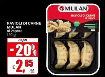 Ravioli di carne mulan al vapore