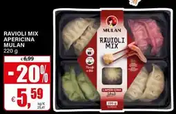 Il Gigante Ravioli mix apericina MULAN offerta
