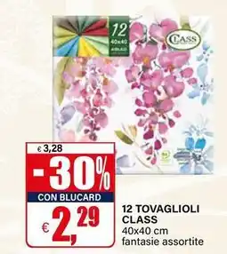 Il Gigante 12 tovaglioli class offerta