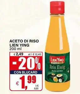 Il Gigante Aceto di riso LIEN YING offerta