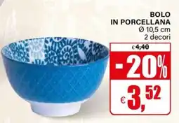 Il Gigante Bolo in porcellana offerta