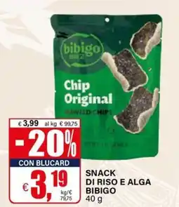 Il Gigante Snack di riso e alga bibigo offerta