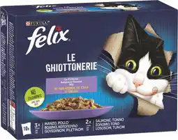 MD Discount ALIMENTO UMIDO PER GATTI FELIX LE GHIOTTONERI offerta