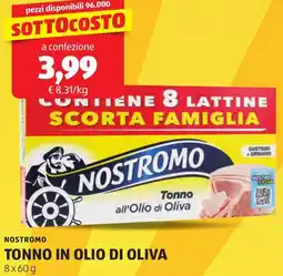 ALDI Nostromo tonno in olio di oliva offerta