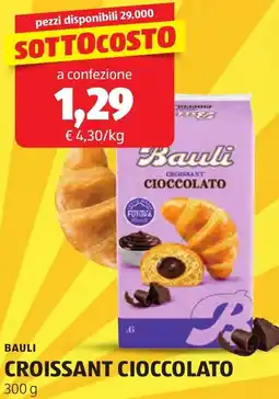ALDI Bauli croissant cioccolato offerta