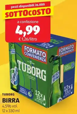 ALDI Tuborg birra offerta
