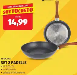 ALDI Tognana set 2 padelle offerta