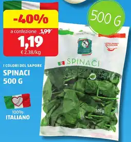 ALDI I colori del sapore spinaci offerta