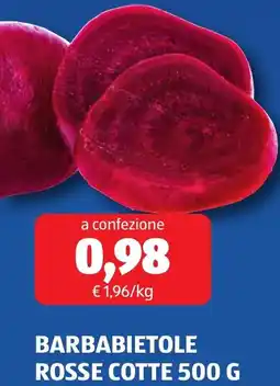 ALDI Barbabietole rosse cotte offerta