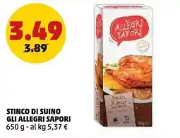 PENNY Stinco di suino GLI ALLEGRI SAPORI offerta