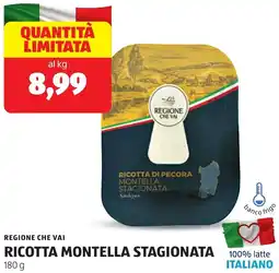 ALDI Regione che vai ricotta montella stagionata offerta