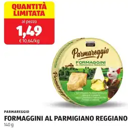 ALDI Parmareggio formaggini al parmigiano reggiano offerta