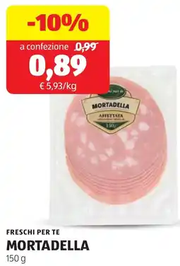ALDI Freschi per te mortadella offerta