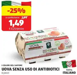 ALDI I colori del sapore uova senza uso di antibiotici offerta