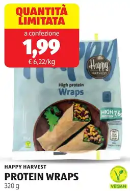 ALDI Happy harvest protein wraps offerta