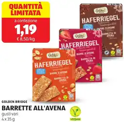 ALDI Golden bridge barrette all'avena offerta