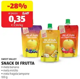 ALDI Sweet valley snack di frutta offerta