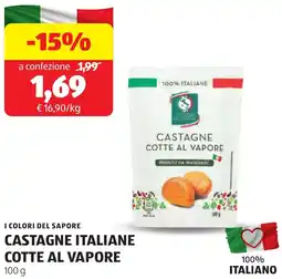ALDI I colori del sapore castagne italiane cotte al vapore offerta